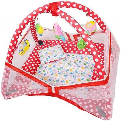Shasan Polyester Infants Washable 1-Polka_Gym Mosquito Net