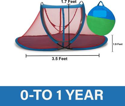 ARUZ Polyester Infants Washable 0 SIZE RED Mosquito Net