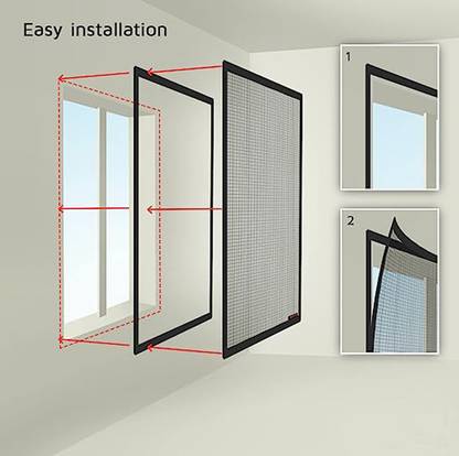 Autarky Fiberglass Mosquito Net Pre Stitched with Fastener Tape 90 cm X 180 Cm Insect Net