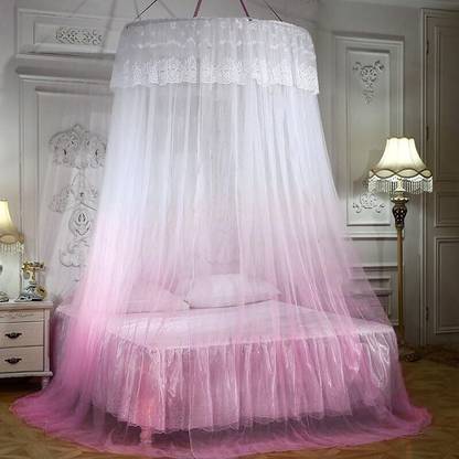 Classic Mosquito Net Polyester Adults Washable King Size Double Layer Royal Machardani Canopy Decorative Luxurious Palace Style Mosquito Net