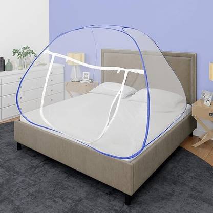 LeoMates Polyester Adults Washable Double Bed/ King Size Bed/ Single Bed Machhardani Bed Mosquito Net