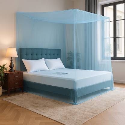 Evafly Polyester Strong & Breathable Mesh 6 x 6 ft | Easy Setup, Lightweight Polyester Washable Adults Mosquito Net