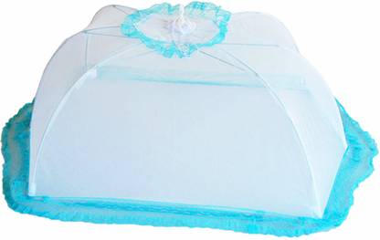 Miss & Chief Polyester Kids Baby Crib Mosquito Net with Foldable Umbrella Canopy Design, Color: Blue Mosquito Net