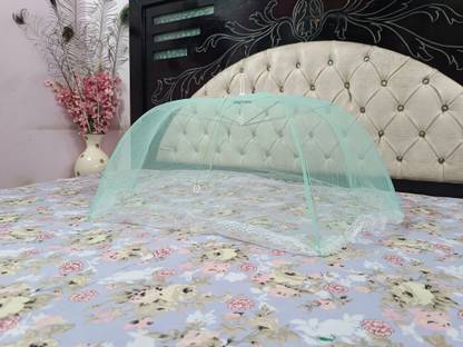 CHIKU CHERRY HDPE - High Density Poly Ethylene Infants Washable Umbrella Folding Baby Mosquito Net (Multicolor) Mosquito Net