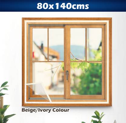 Wild Accessories Fibre Adults Washable Pre-Stitched Fiberglass Window Mosquito Net for All Types of Windows,120 GSM Mosquito Net