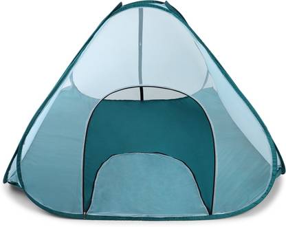 SK Online Services Polyester Adults Washable Foldable Double Bed Mosquito Net with Base , 2 side zipper - One is large around 5Feet for easy Entry & exit, no need to bend ;(Size : LxWxH : 7 x 7 x 5.2 ft ) Mosquito Net