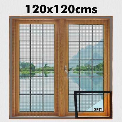 Lifekrafts Fibre Adults UPGRADED & STITCHED - Window Mosquito Net (Size-120x120 cms Mosquito Net