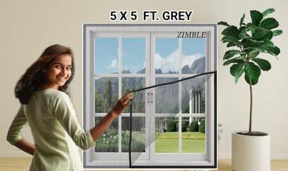 ZIMBLE Nylon Infants Washable Window Mesh Net Curtain for Home – Foldable Mosquito Net Closure for Windows Mosquito Net