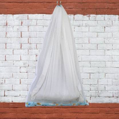 Nissi Ceiling Hung Mosquito Net for Baby Sleeping Plain C105 Cotton Washable Infants Mosquito Net