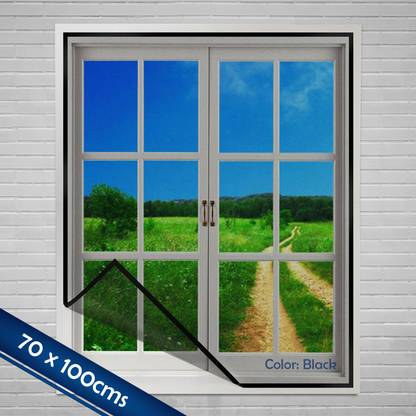 Wild Accessories Fibre Adults Washable Pre-Stitched Fiberglass Window Mosquito Net for All Types of Windows,120 GSM Mosquito Net