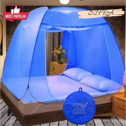 SIFRA Polyester Adults Washable Blue_MS_121 Mosquito Net