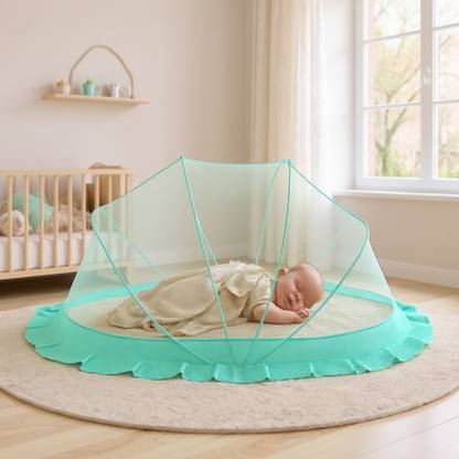 Ashvika mosquitoNet Baby Folding Crib Nylon Washable Infants Mosquito Net
