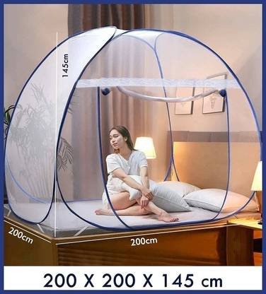 PROTOZONE Foldable for Double Bed Mosquito Net. Polyester Washable Adults Mosquito Net