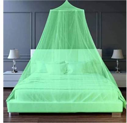 Radhekrishna Enterprises Polyester Adults Washable RK_Double Bed [Round] Mosquito Net 1///121 Mosquito Net