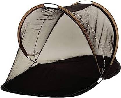 SR Creative Cotton Adults Washable Foldable Best Quality Of Single Bed (Black) Mosquito Net