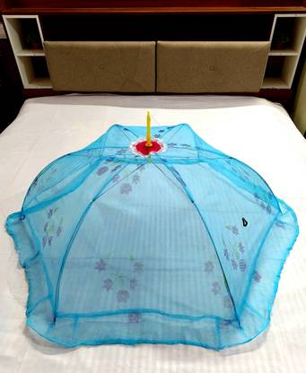 TWINKLE CARE Polyester Infants Printed Fancy 6 Stick Round Shape Baby Mosquito Net 0 TO 2 Years Mosquito Net