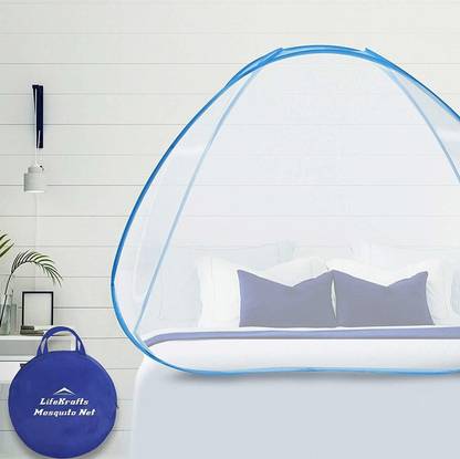 Adbra HDPE - High Density Poly Ethylene Adults Washable Polyester SDG001 HEAVY QUALITY Single Bed FOLDABLE Mosquito Net