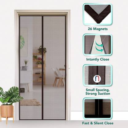 Aryan Utsav Polyester Adults Washable NEW ONE FRAME HUNGAU-Mag-dn-205x95 H178 Mosquito Net