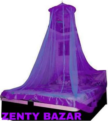 BHB CREATION Polyester Adults Washable Polyster Round Canopy Mosquito Net Mosquito Net