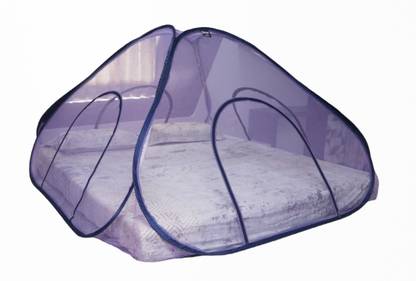 Sukoon 7 Feet X 7 Feet Folding Mosquito Safety net 60 GSM Strong Nylon Washable Adults Mosquito Net