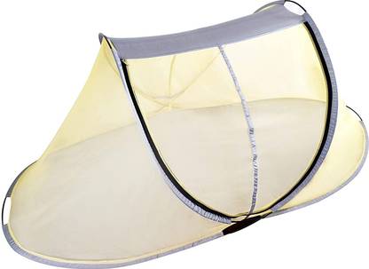 Bellazy Polyester Adults Washable Foldable Mosquito net for Single Bed Heavy net with 1 Gate, 7.5 feet x 4 feet Mosquito Net