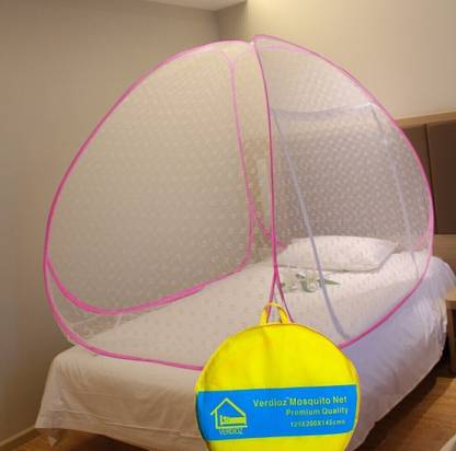 VERDIOZ Cotton Adults Washable SINGLE BED Mosquito Net