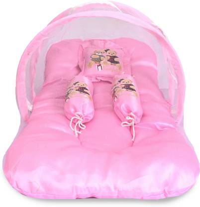amaar praan Nylon Infants Washable PINKY BABY BED Mosquito Net