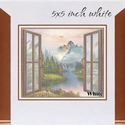 ZIMBLE Windows Mosquito Net, Insect Net Frame/120 GSM Highly Durable and safe Fibre Washable Adults Mosquito Net