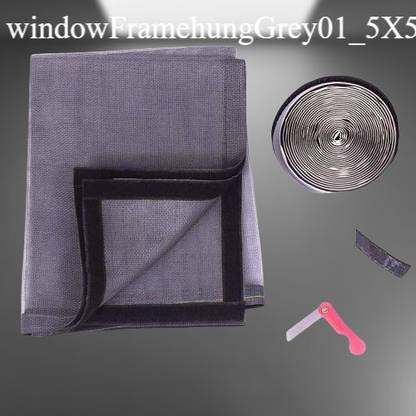 NETFLY Polyester Adults Washable Window Mosquito Grey 5X5 Mosquito Net