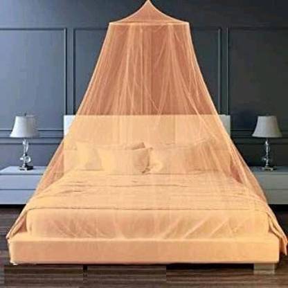 THEWAVE CREATION Polyester Adults Washable mosquito_net_Orange_ Mosquito Net