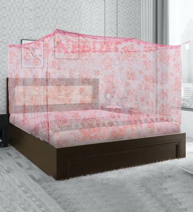 NEEDIT Cotton Adults Washable DIAMOND DESIGN KINGSIZE MOSQUITO NET Mosquito Net