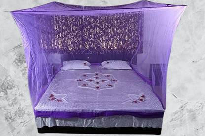 ANSARI ENTERPRISES Stylish Line Design - MN203 Polyester Washable Adults Mosquito Net