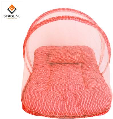 STAGLINE Cotton Infants Washable High Quality 2 Layer Mattress Baby Bedding Set Mosquito Net