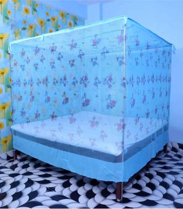 Mehon Craft Cotton Adults Washable Mosquito Net for Queen Size Bed Machardani PGON (Size 6/6 x 7/7 -feet) Mosquito Net