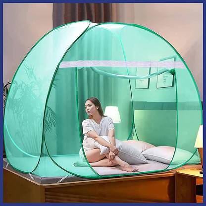 ANIRUDHA Polyester Adults Washable Double Bed with Free Saviours Mosquito Net
