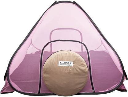 AL-UQBA Foldable Premium Polyester Adult King Size With 190×210×120 Polyester Washable Adults Mosquito Net
