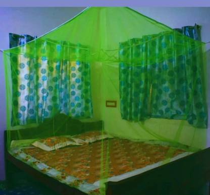 Mehon Craft HDPE - High Density Poly Ethylene Adults Washable Mosquito Net for double Bed Machardani Polyester Net Mosquito Net