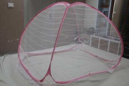 shriji creation Polyester Kids Washable Foldable Baby Mosquito Net For 0 to 36 Months Old baby with 3ftx3ftx2.5ft Size Mosquito Net