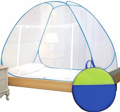 PROTOZONE Polyester Adults Washable Foldable for Double Bed Mosquito Net. Mosquito Net