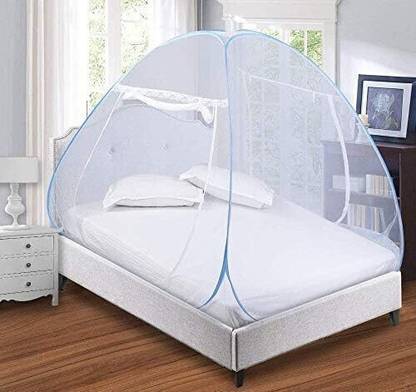 netbed Polyester Adults Washable Double Bed Washable Mosquito Net (Macchar Dani) Pack Of 1 Mosquito Net