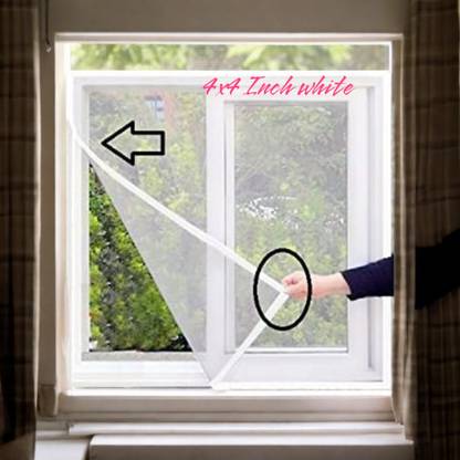 ZIMBLE Fibre Adults Washable Windows Mosquito Net, Insect Net Frame/120 GSM Highly Durable and safe Mosquito Net