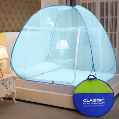 Classic Mosquito Net (200*170*H140 CM) Foldable for Queen Size & Double Bed Polyester Washable Adults Mosquito Net