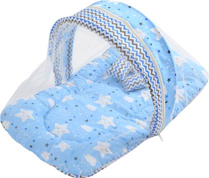 No Kidding Cotton Infants BLUE STAR NEW Mosquito Net