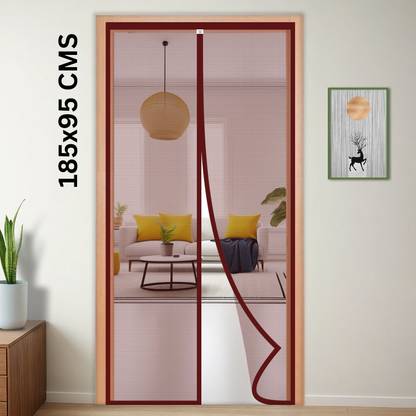 TurtleGrip Polyester Adults Washable Auto-Closing Magnetic Door Mosquito Net