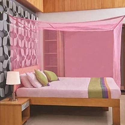 Radhekrishna Enterprises Polyester Adults Washable RK_Double Bed [Round] Mosquito Net 1///121 Mosquito Net