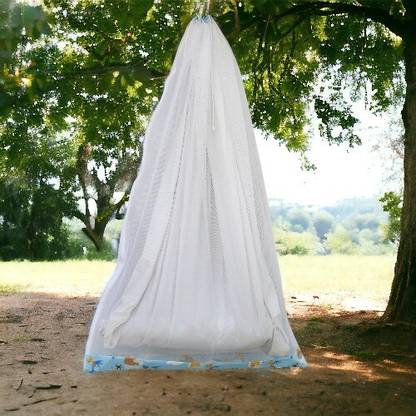 Nissi Cotton Infants Washable Ceiling Hung Mosquito Net for Baby Sleeping Plain C088 Mosquito Net