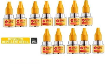 Good Knight Gold Flash PACK OF 12 Mosquito Vaporiser Refill