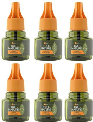 Tru Nature Liquid Vapouriser Refills (45 ml x 6 ) | Chemical Free | Mosquito Vaporiser Refill