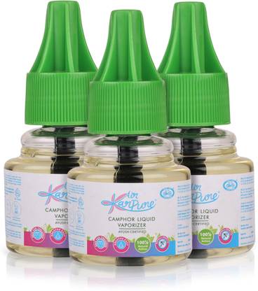 Cycle Karpure Camphor Mosquito Liquid Vaporizer -Refill 45 ml, Pack of 3 Mosquito Vaporiser Refill