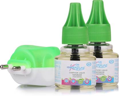 Cycle Karpure Camphor Mosquito Vaporizer - Machine & 2 Refill 45 ml each, Pack of 3 Mosquito Vaporiser